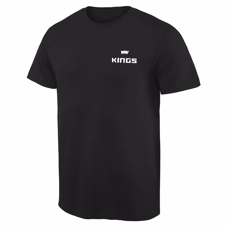 Men's Sacramento Kings Black Logo T-Shirt - Jersey