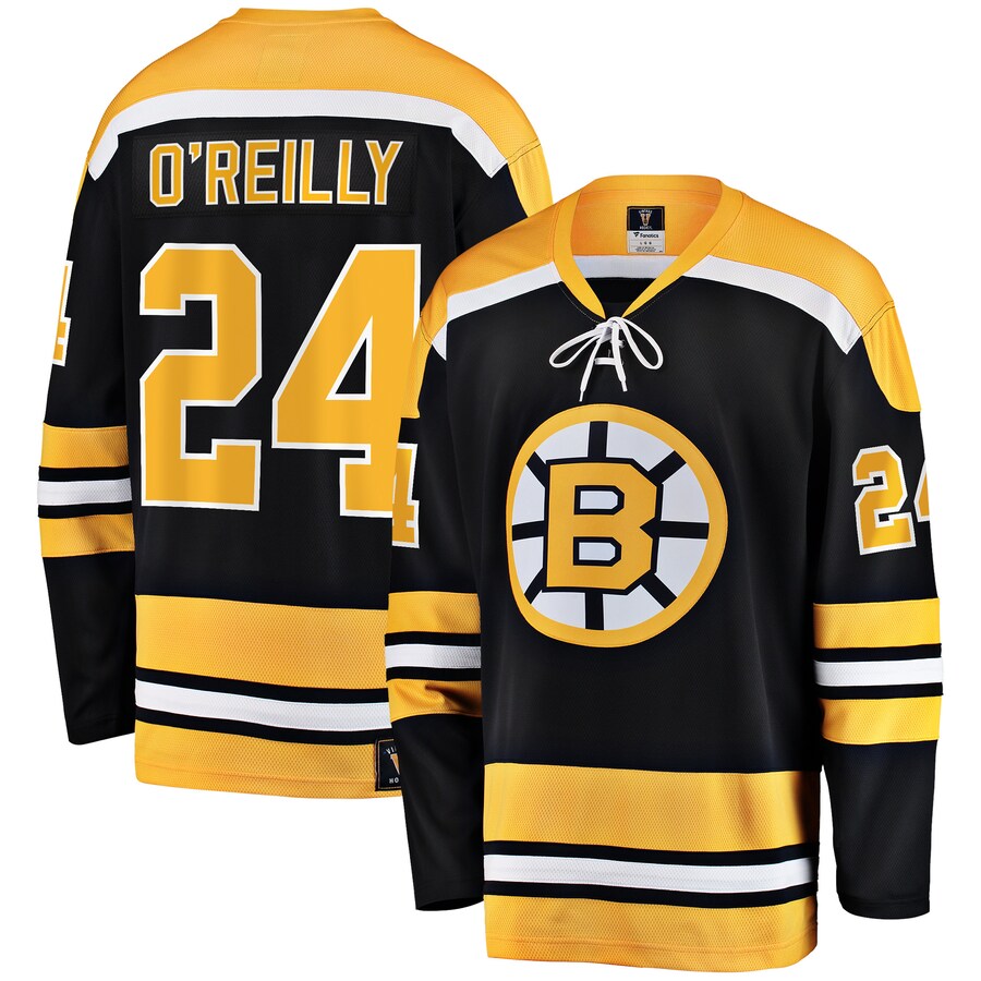 Men's Boston Bruins Terry O'Reilly Fanatics Branded Black Premier Breakaway Retired Player Jersey - Jersey