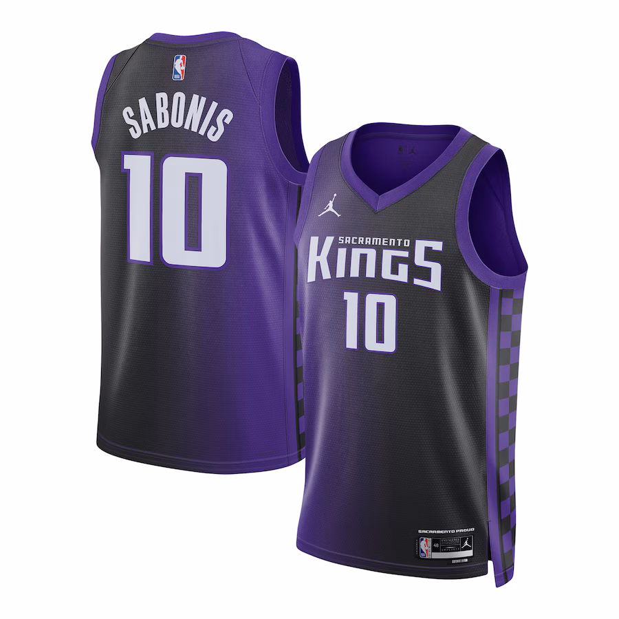 Unisex Sacramento Kings Domantas Sabonis Jordan Brand Purple Swingman Jersey - Statement Edition - Jersey