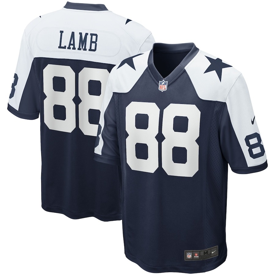 Men's Dallas Cowboys CeeDee Lamb Nike Navy Alternate Game Team Jersey - Jersey