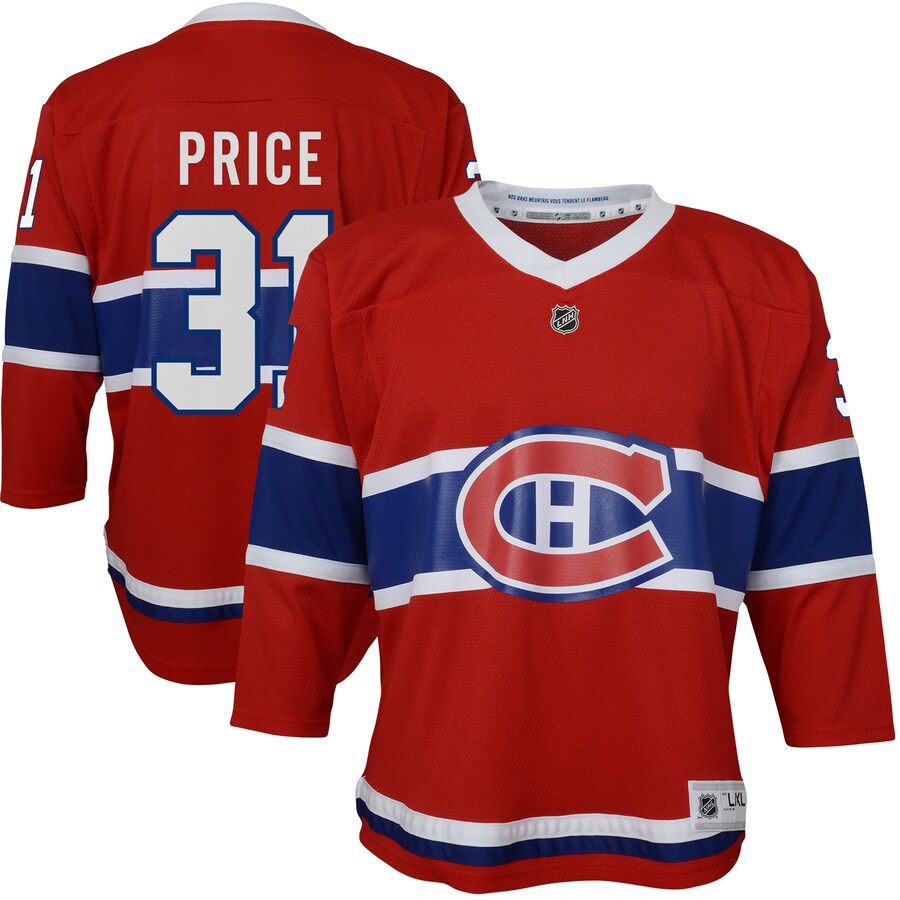 Youth Montreal Canadiens Carey Price Red Home Replica Player Jersey - Jersey