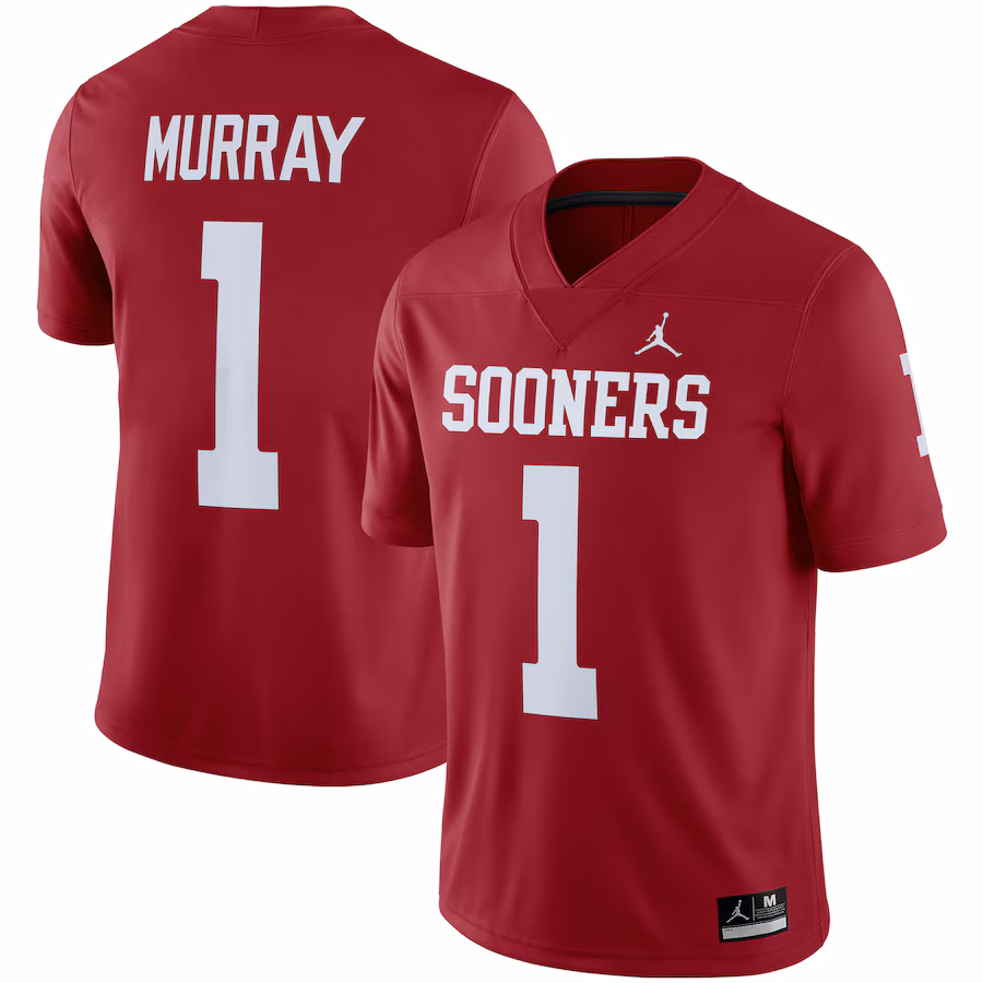 Men's Jordan Brand Kyler Murray Crimson Oklahoma Sooners Alumni Game Jersey - Jersey