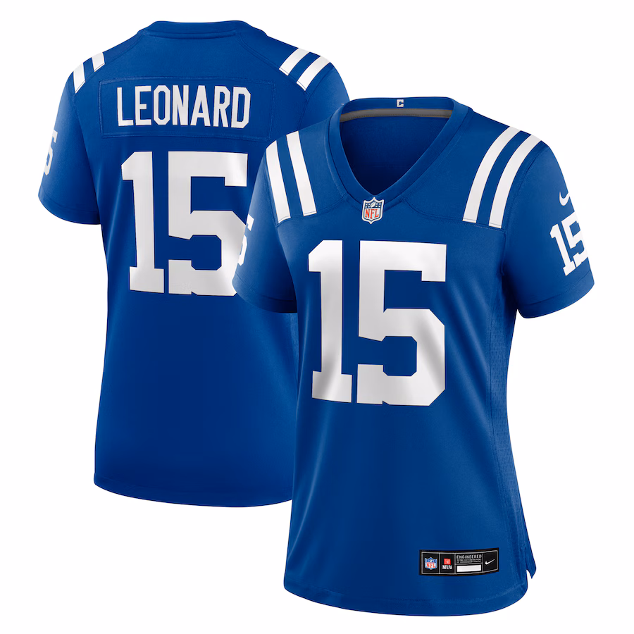 Women's Indianapolis Colts Riley Leonard Nike Royal Team Game Jersey - Jersey