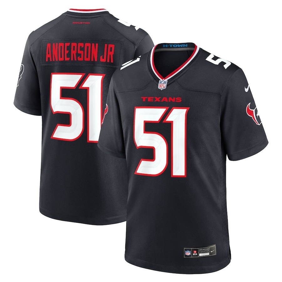 Men's Houston Texans Will Anderson Jr. Nike Navy Game Jersey - Jersey