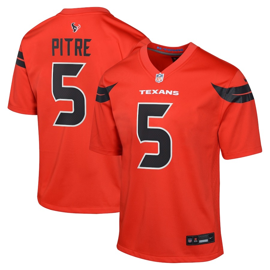 Youth Houston Texans Jalen Pitre Nike Red Alternate Game Jersey - Jersey