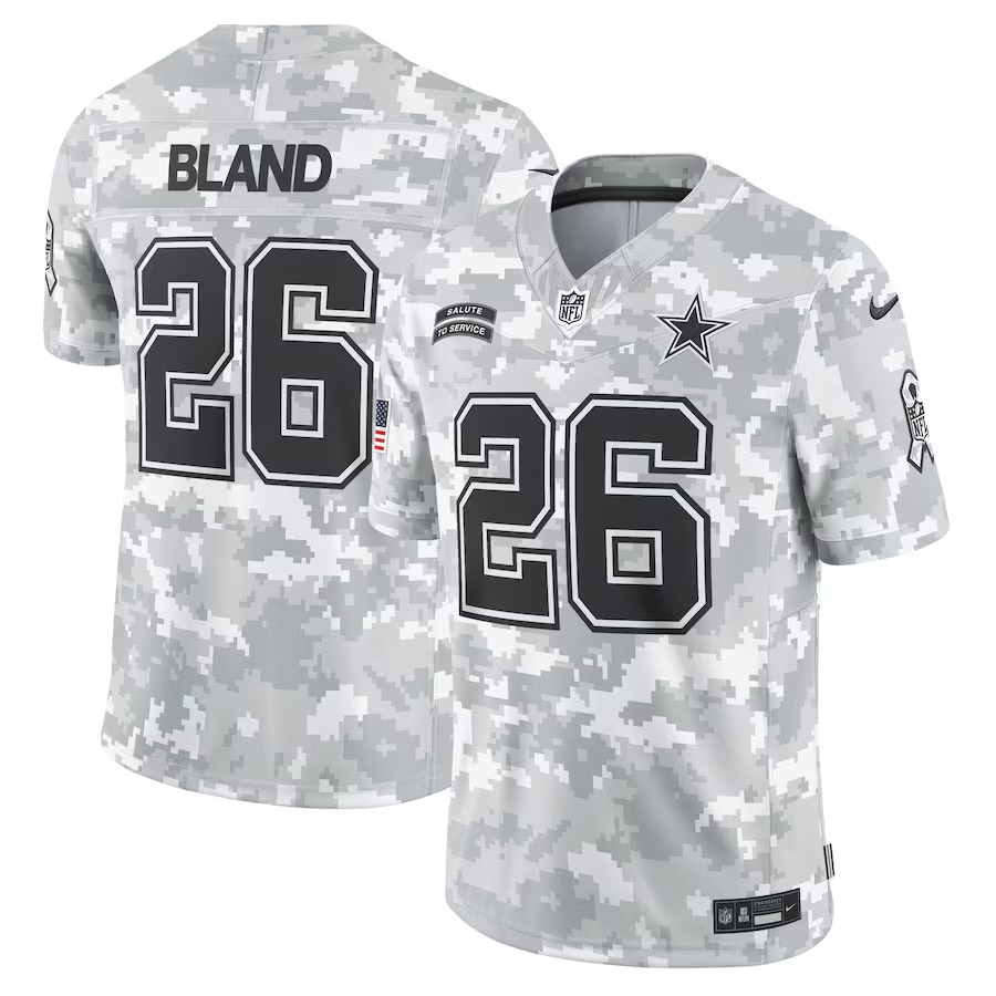 Men's Dallas Cowboys DaRon Bland Nike Arctic Camo 2024 Salute to Service Limited Jersey - Jersey