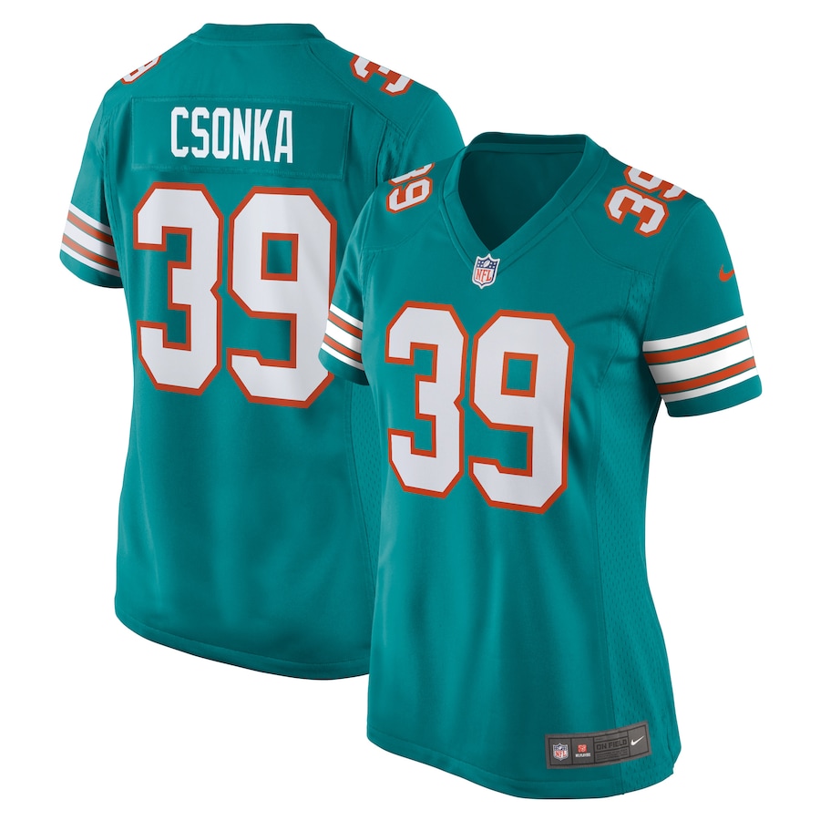 Women's Miami Dolphins Larry Csonka Nike Aqua Retired Player Jersey - Jersey