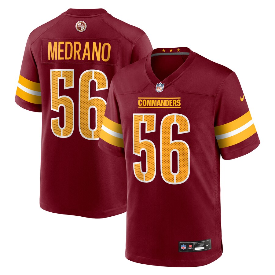 Men's Washington Commanders Kain Medrano Nike Burgundy Team Game Jersey - Jersey