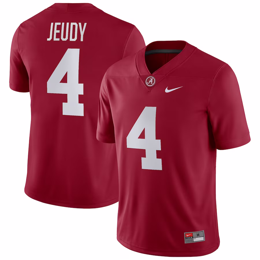 Jerry Jeudy Alabama Crimson Tide Nike Player Game Jersey - Crimson - Jersey