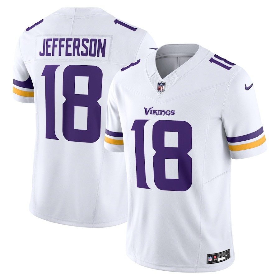 Men's Minnesota Vikings Justin Jefferson Nike White Vapor F.U.S.E. Limited Jersey - Jersey