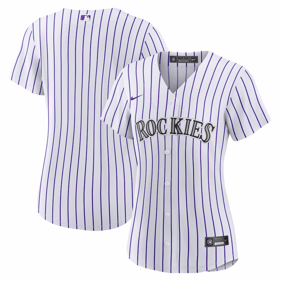 Women's Colorado Rockies Nike White Home Blank Replica Jersey - Jersey
