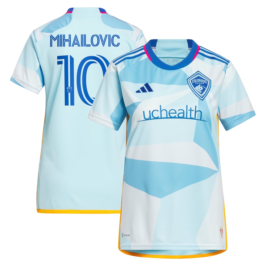 Women's Colorado Rapids Djordje Mihailovic adidas Light Blue 2024 New Day Kit Replica Player Jersey - Jersey