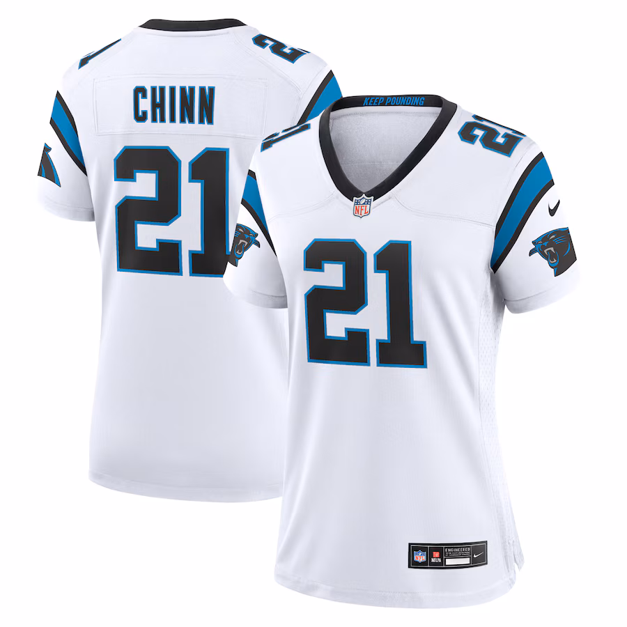 Women's Carolina Panthers Jeremy Chinn Nike White Player Jersey - Jersey