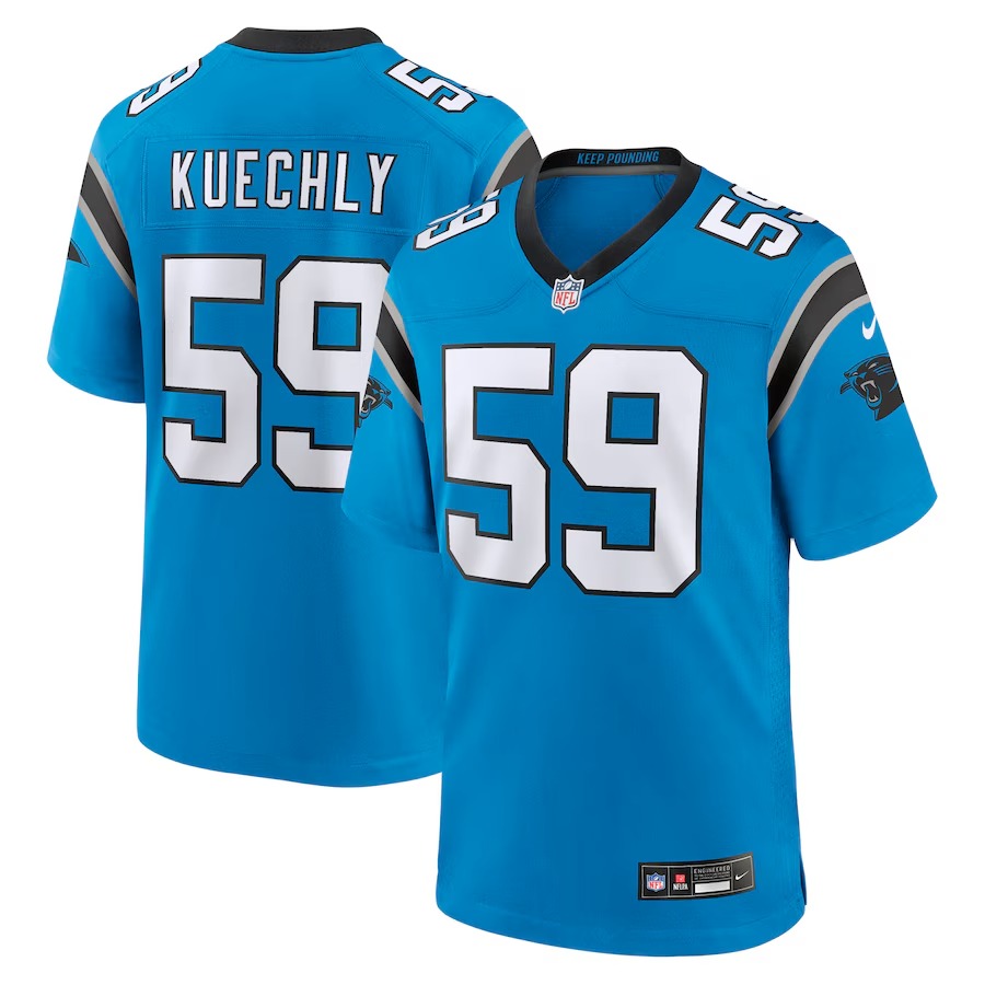 Men's Carolina Panthers Luke Kuechly Nike Blue Retired Player Alternate Game Jersey - Jersey