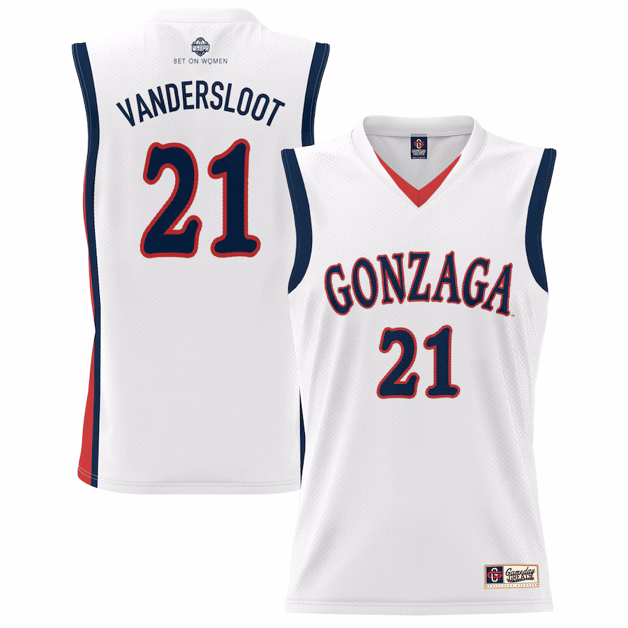 Unisex GameDay Greats Courtney Vandersloot White Gonzaga Bulldogs Lightweight Basketball Alumni Jersey - Jersey