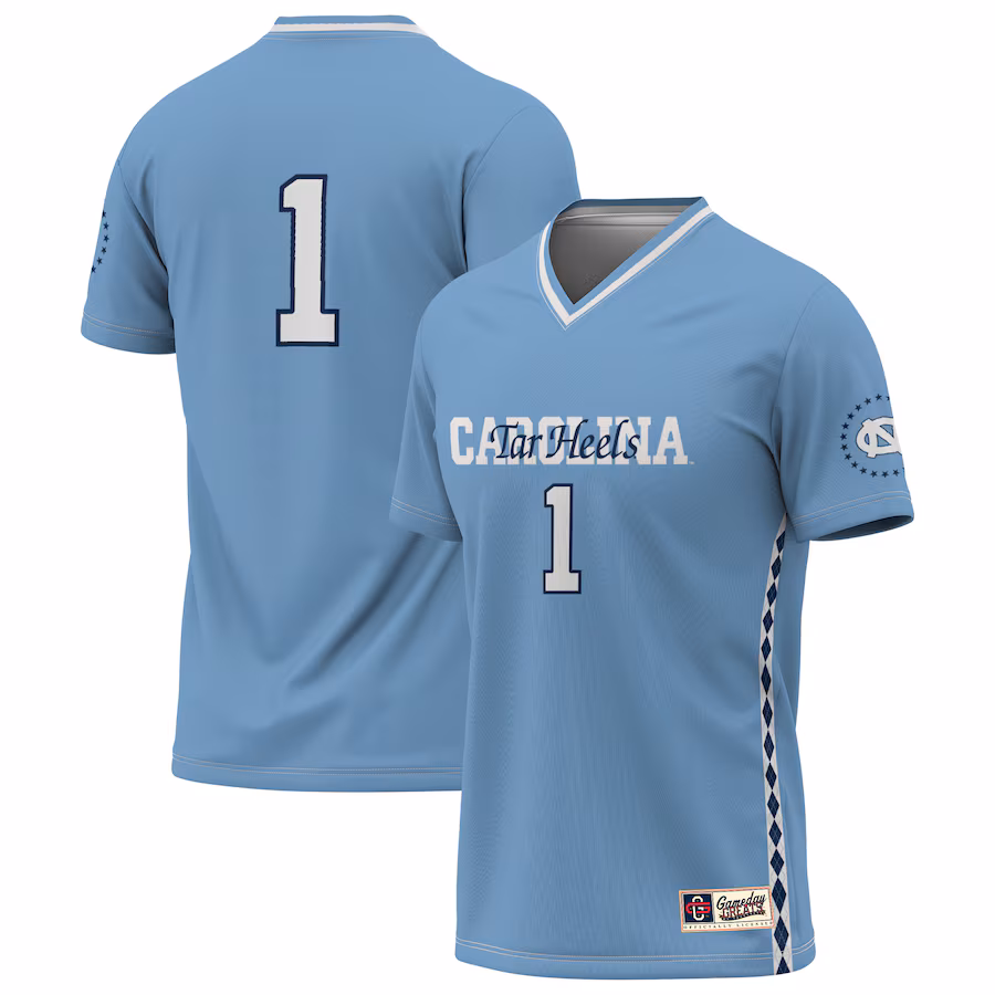 Unisex GameDay Greats  Carolina Blue North Carolina Tar Heels 2024 NCAA Women's Soccer National Champions Lightweight Fashion Jersey - Jersey
