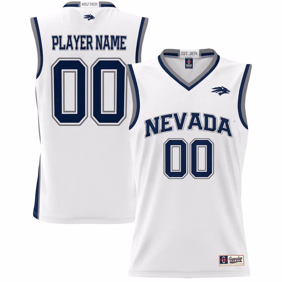 Nevada Wolf Pack GameDay Greats Youth NIL Pick-A-Player Lightweight Basketball Jersey - White - Jersey