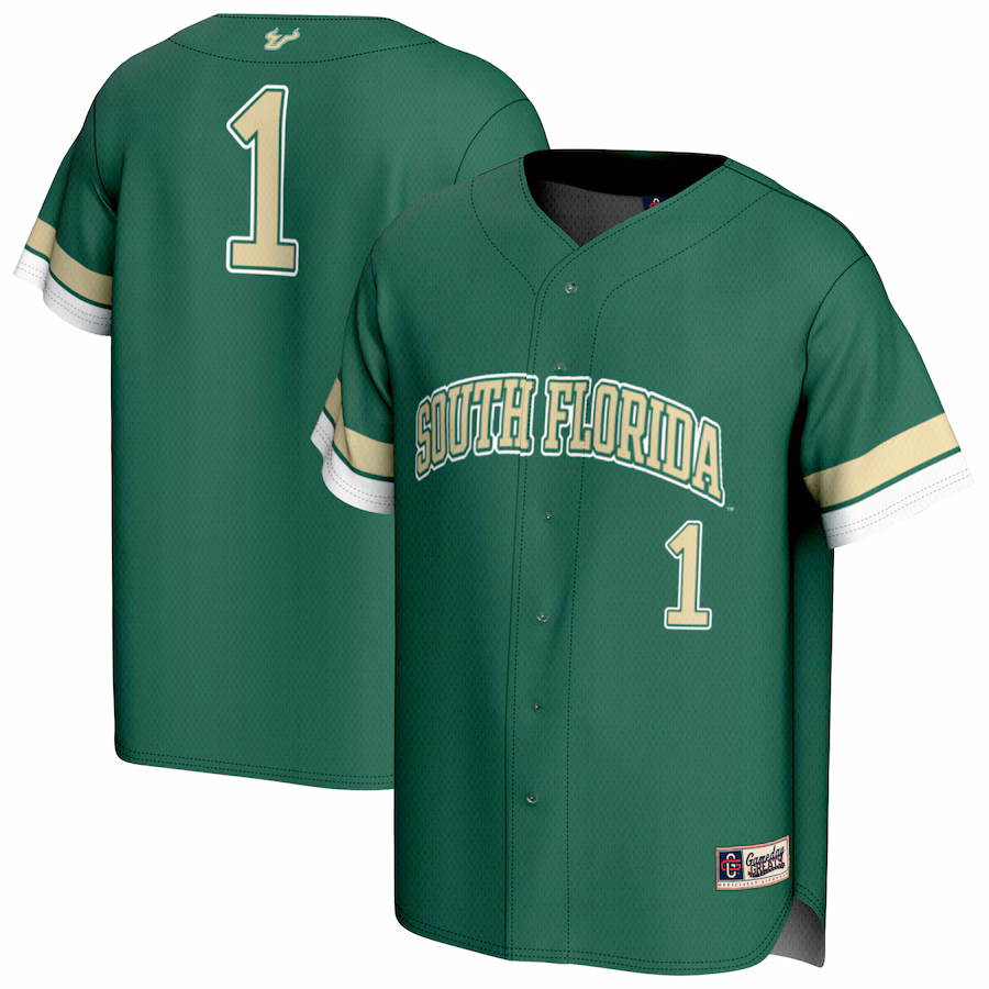 Youth GameDay Greats Green South Florida Bulls Collegiate Baseball Fashion Jersey - Jersey