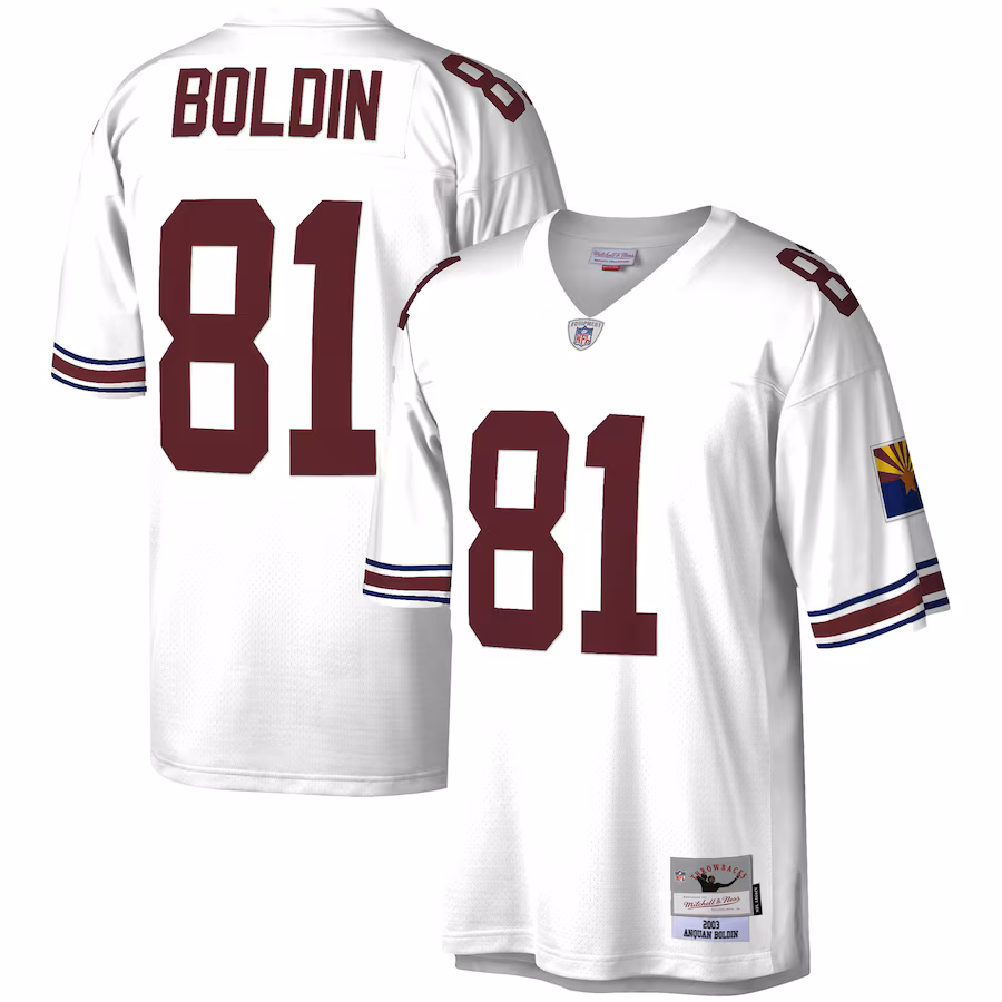 Men's Arizona Cardinals Anquan Boldin Mitchell & Ness White Legacy Replica Jersey - Jersey