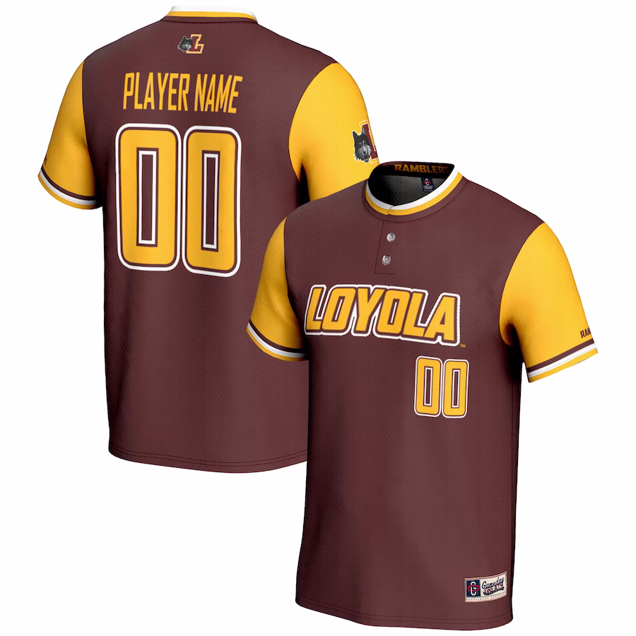 Loyola Chicago Ramblers GameDay Greats Unisex  NIL Pick-A-Player Lightweight Softball Jersey - Maroon - Jersey