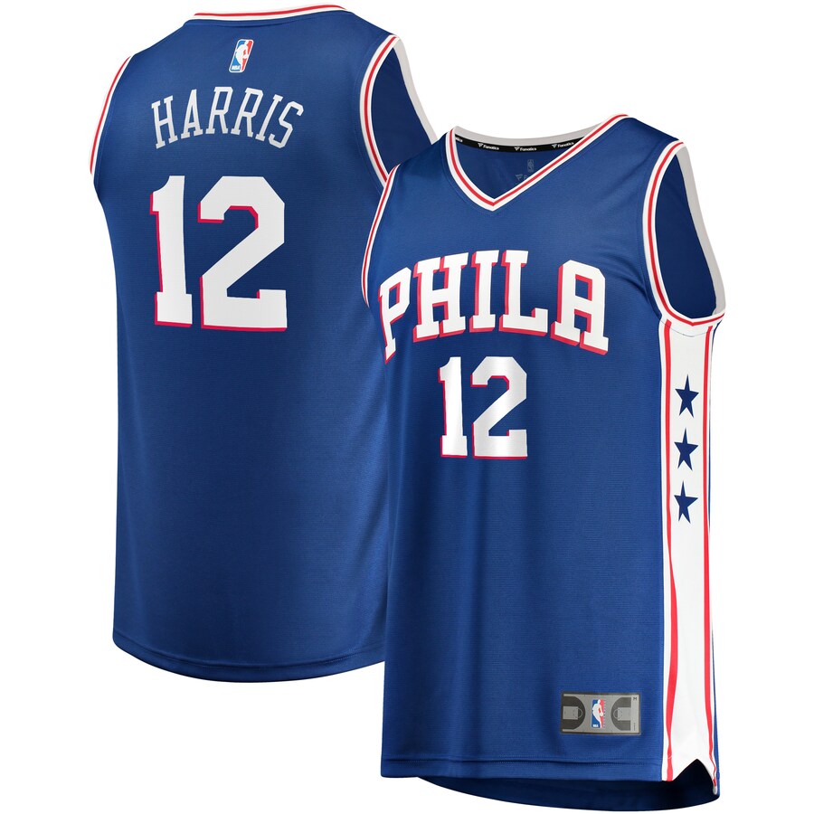 Men's Philadelphia 76ers Tobias Harris Fanatics Royal Fast Break Replica Player Jersey - Icon Edition - Jersey