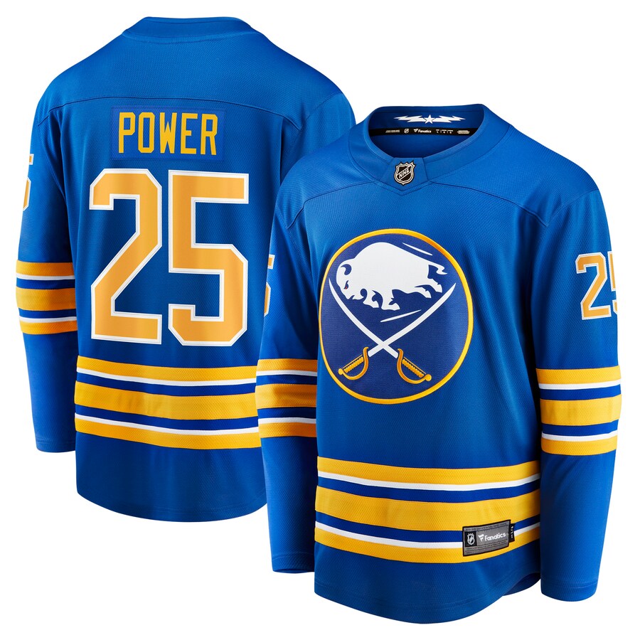 Men's Buffalo Sabres Owen Power Fanatics Branded Royal Home Breakaway Player Jersey - Jersey