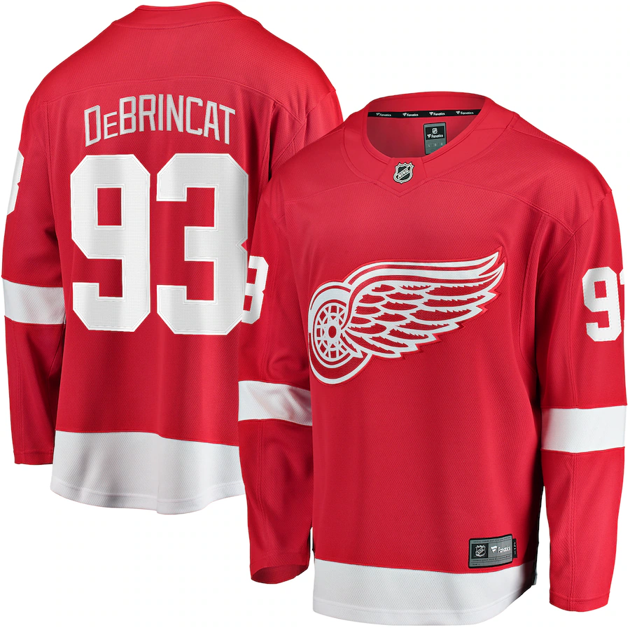 Men's Detroit Red Wings Alex DeBrincat Fanatics Red Home Breakaway Jersey - Jersey