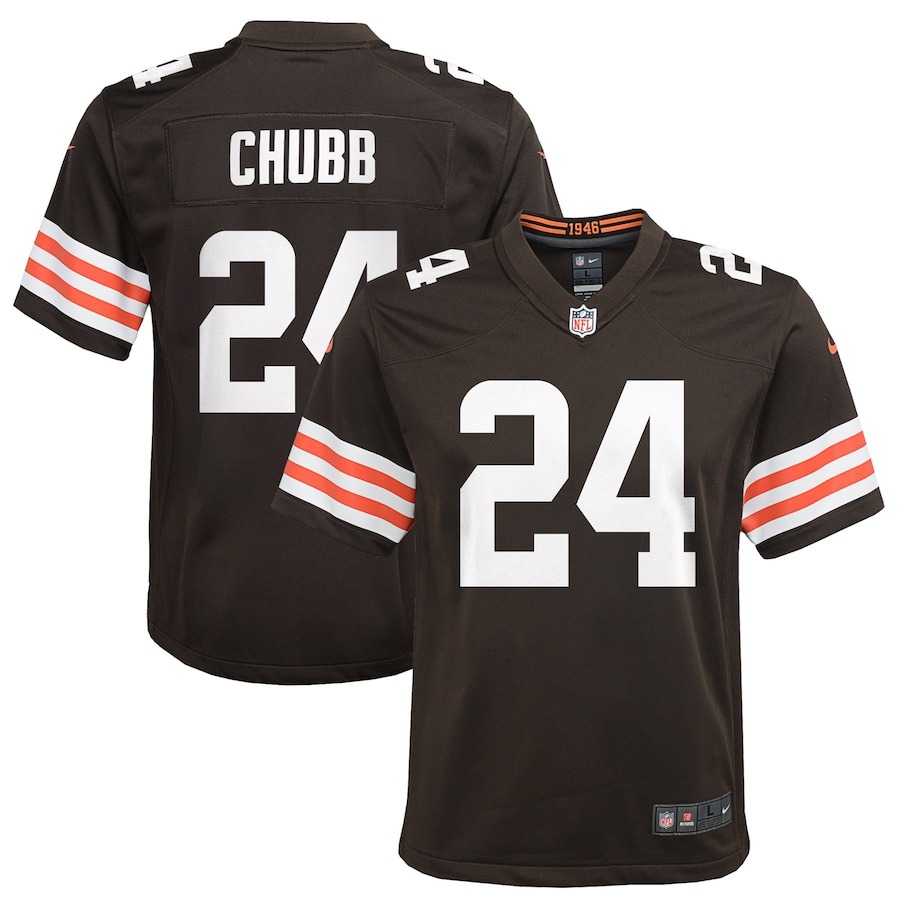 Youth Cleveland Browns Nick Chubb Nike Brown Game Jersey - Jersey