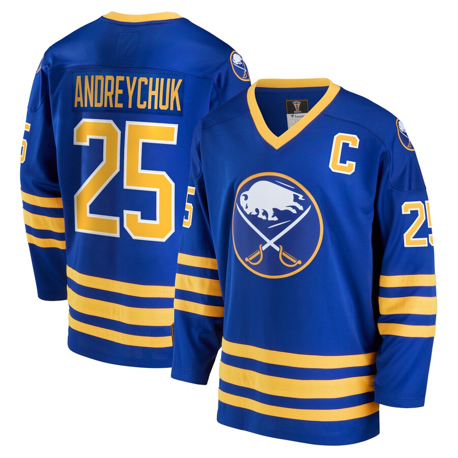 Men's Buffalo Sabres Dave Andreychuk Fanatics Branded Royal Breakaway Retired Player Jersey - Jersey