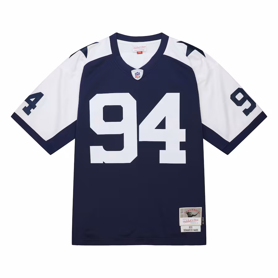 Men's Dallas Cowboys DeMarcus Ware Mitchell & Ness Navy 2011 Alternate Legacy Replica Jersey - Jersey