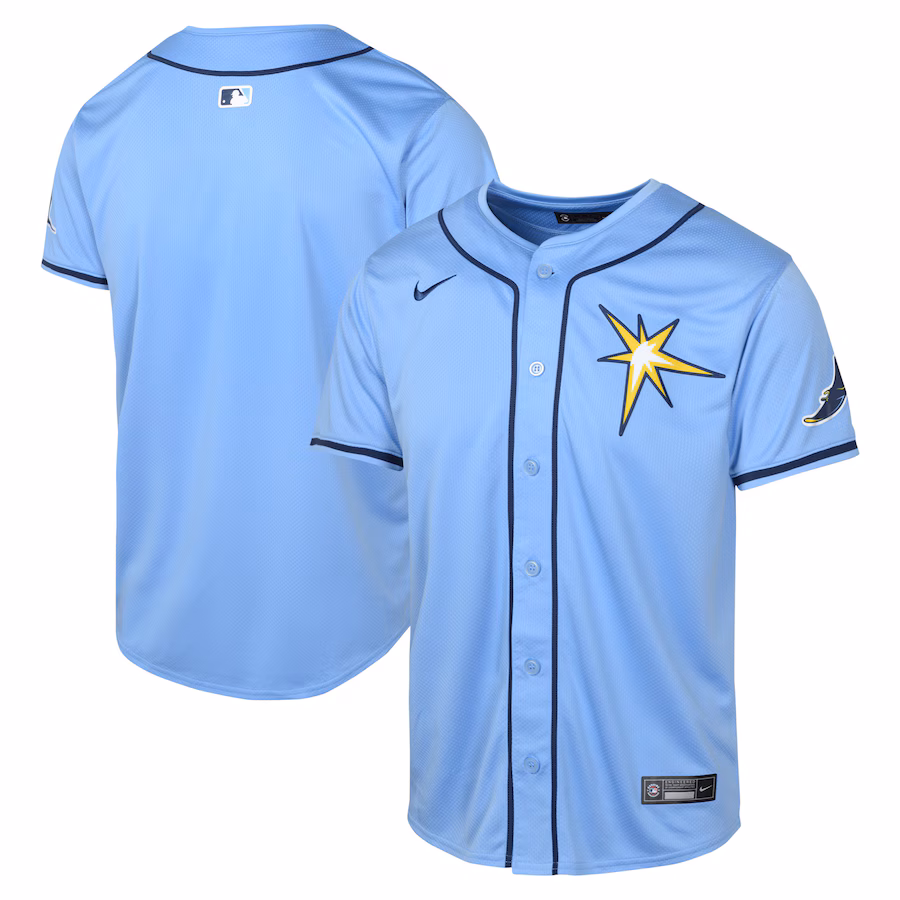 Youth Tampa Bay Rays NikeLight  Blue Alternate Limited Jersey - Jersey