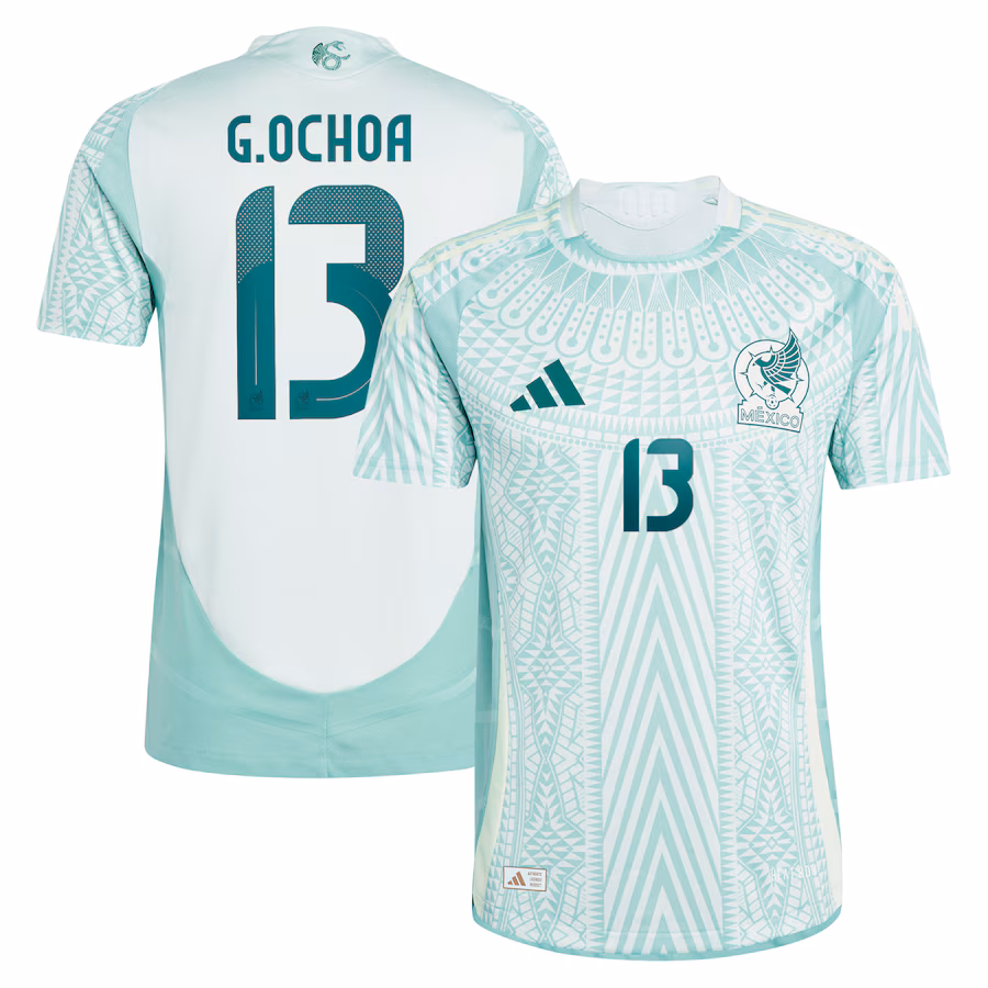 Men's Mexico National Team Guillermo Ochoa adidas Green 2024 Away Authentic Player Jersey - Jersey