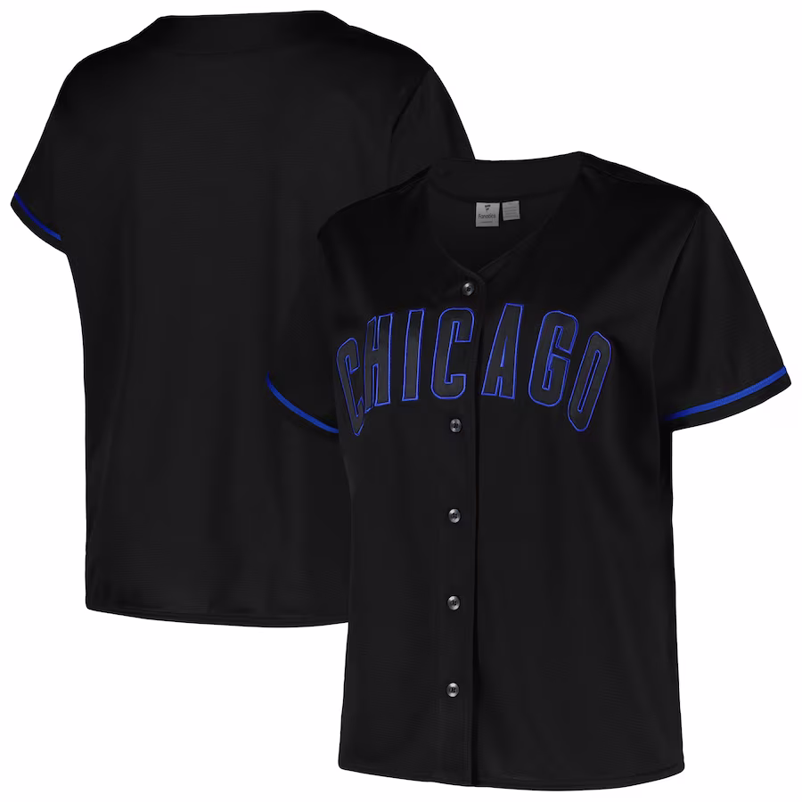 Women's Chicago Cubs Profile Black Plus Size Pop Fashion Jersey - Jersey
