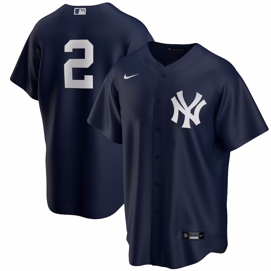 Men's New York Yankees Derek Jeter Nike Navy Alternate Replica Player Jersey - Jersey