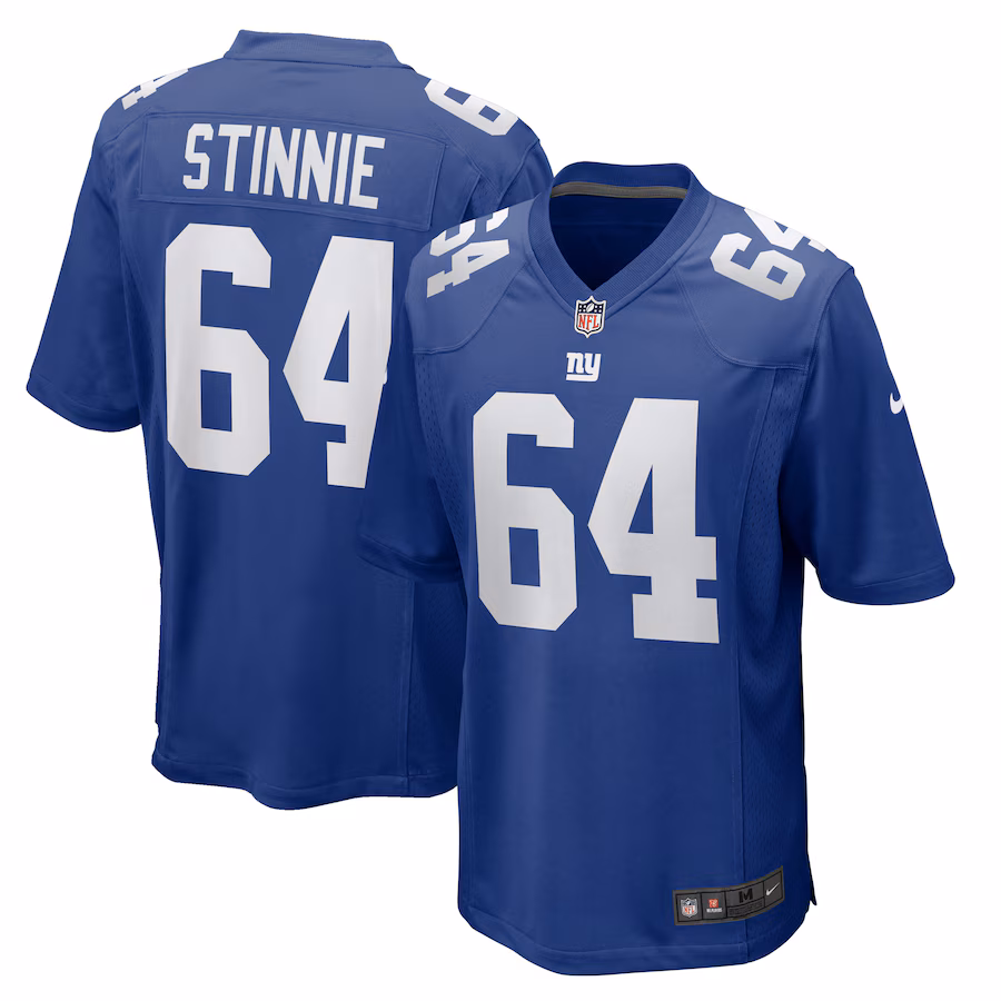Men's New York Giants Aaron Stinnie Nike Royal Team Game Jersey - Jersey