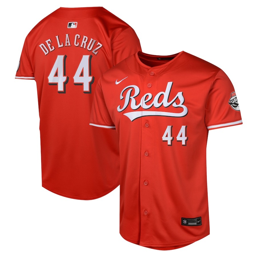Youth Cincinnati Reds Elly De La Cruz Nike Red Alternate Limited Player Jersey - Jersey