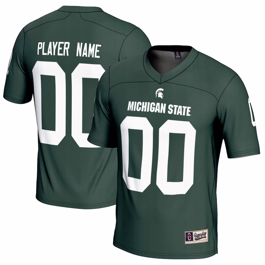 Michigan State Spartans GameDay Greats Youth NIL Pick-A-Player Football Jersey - Green - Jersey