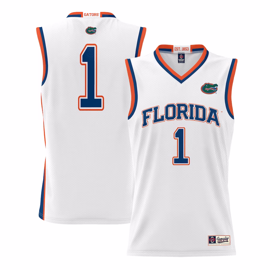 #70 Florida Gators GameDay Greats Unisex Lightweight Basketball Jersey - White - Jersey
