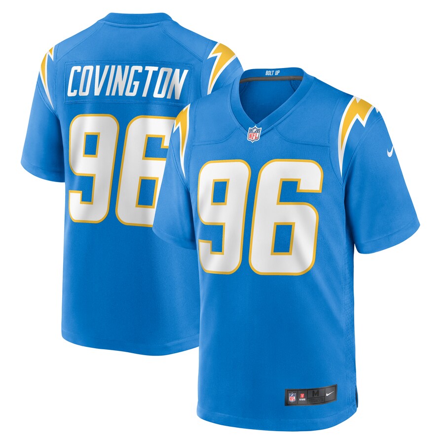 Men's Los Angeles Chargers Christian Covington Nike  Powder Blue Team Game Jersey - Jersey