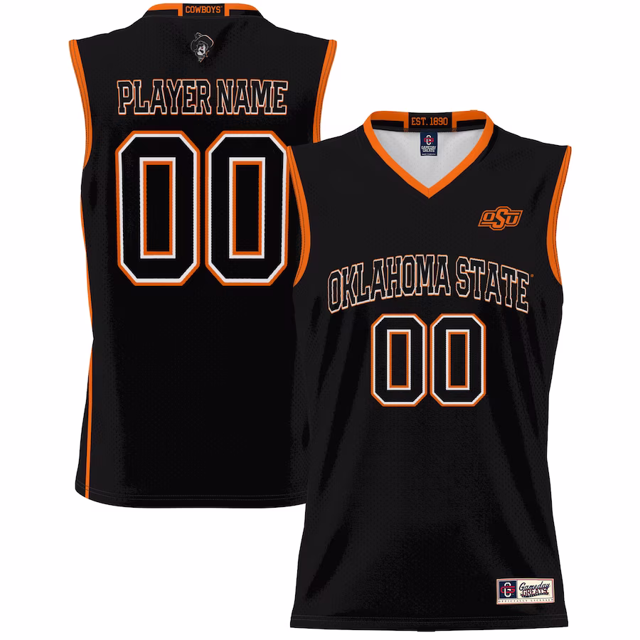 Oklahoma State Cowboys GameDay Greats Youth NIL Pick-A-Player Lightweight Basketball Jersey - Black - Jersey