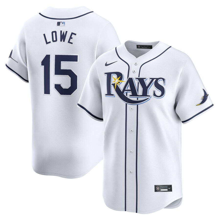 Men's Tampa Bay Rays Josh Lowe Nike White Home Limited Player Jersey - Jersey