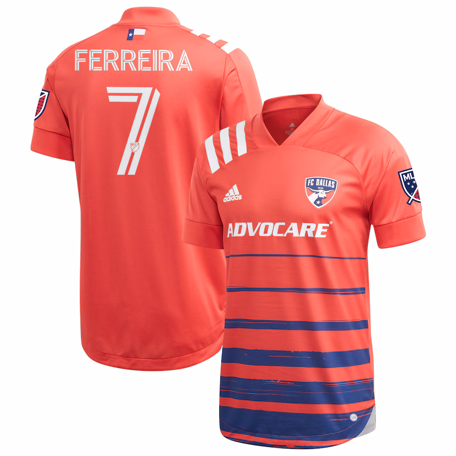 Men's FC Dallas Jesus Ferreira adidas Red 2020 Legacy EQT Authentic Jersey - Jersey