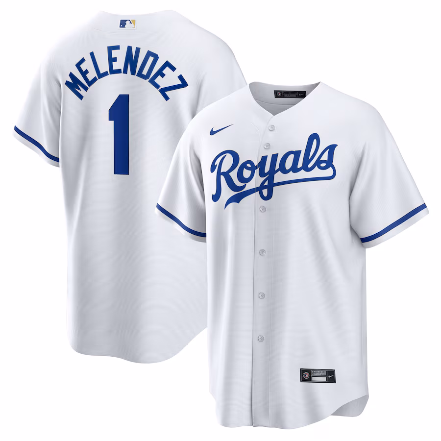 Men's Kansas City Royals MJ Melendez Nike White Home Replica Jersey - Jersey