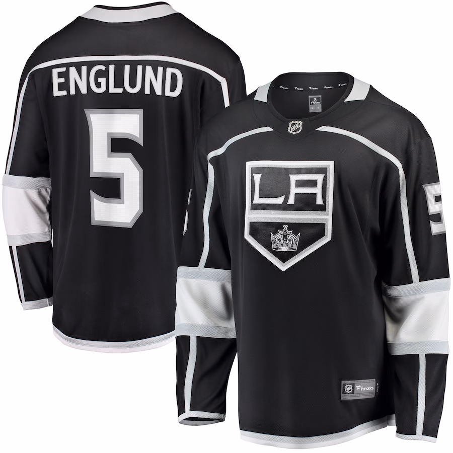 Men's Los Angeles Kings Andreas Englund Fanatics Black Home Premier Breakaway Player Jersey - Jersey