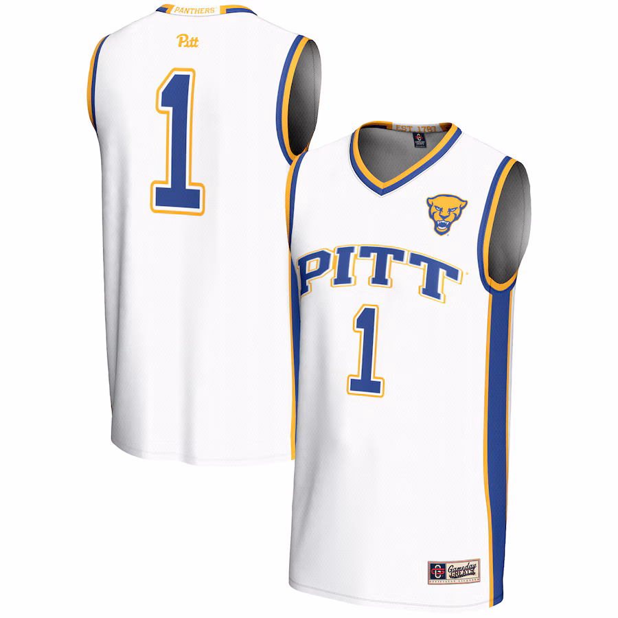 Men's GameDay Greats #1  White Pitt Panthers  Lightweight Basketball Jersey - Jersey