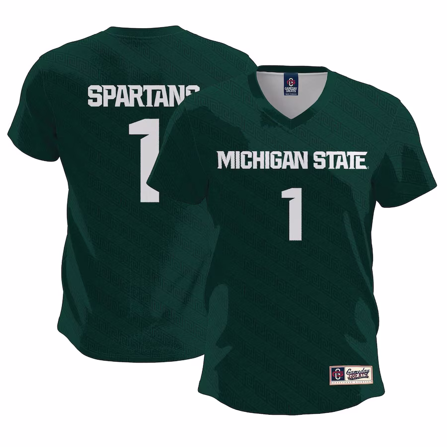 #1  Michigan State Spartans GameDay Greats Women's  Lightweight Soccer Team Jersey - Green - Jersey