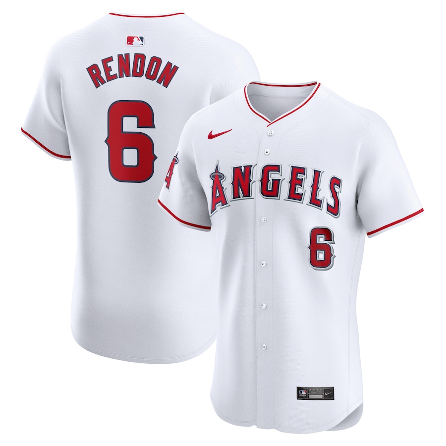 Men's Los Angeles Angels Anthony Rendon Nike White Home Elite Player Jersey - Jersey