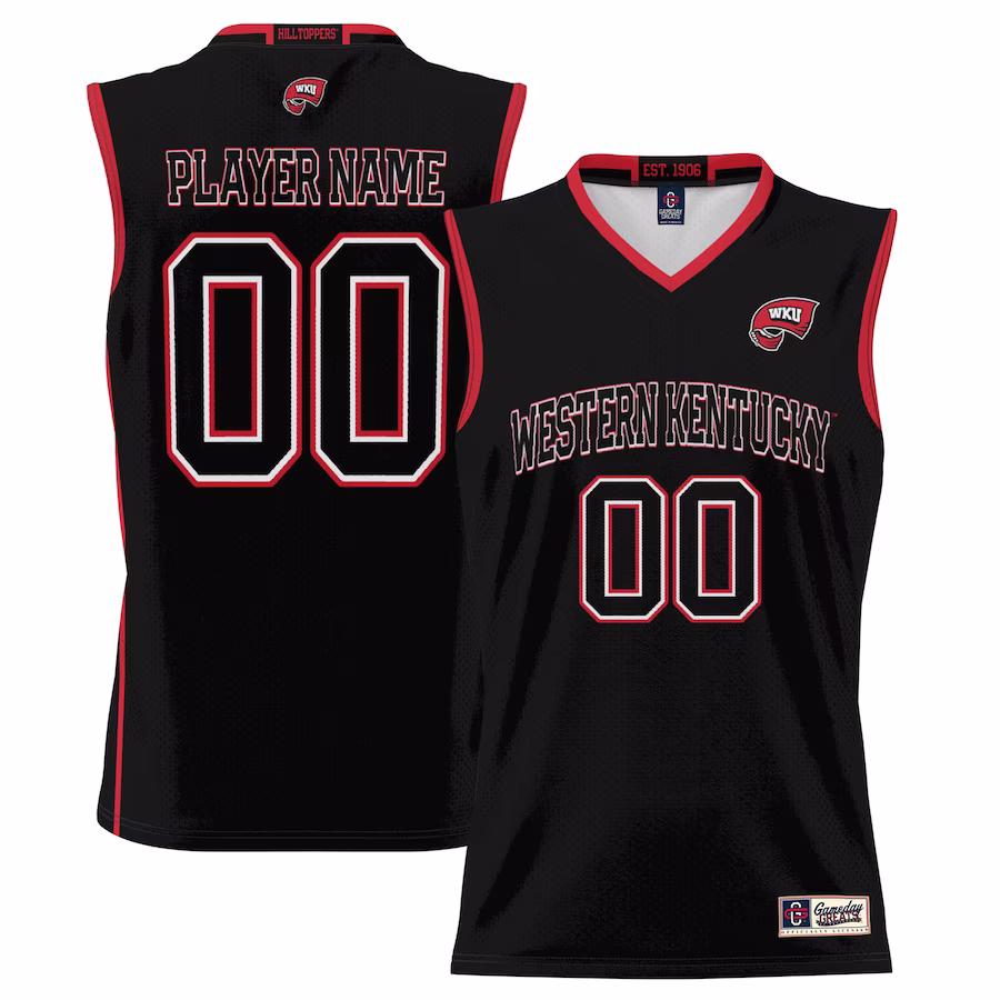 Western Kentucky Hilltoppers GameDay Greats Youth NIL Pick-A-Player Lightweight Basketball Jersey - Black - Jersey