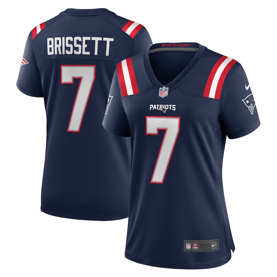 Women's New England Patriots Jacoby Brissett Nike Navy Game Jersey - Jersey