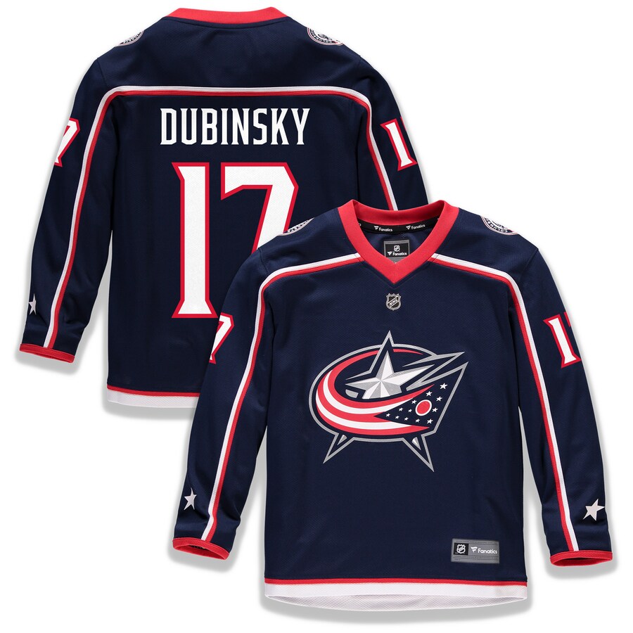 Youth Columbus Blue Jackets Brandon Dubinsky Fanatics Branded Navy Home Replica Player Jersey - Jersey